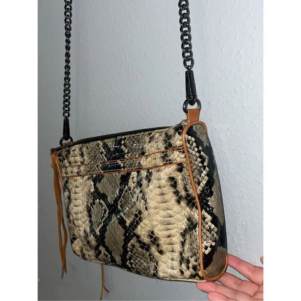 Rebecca Minkoff Snake Skin Crossbody bag with Dust Bag EUC - Picture 9 of 16